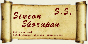 Simeon Skorupan vizit kartica